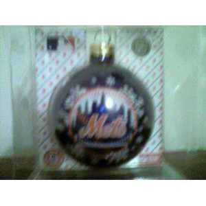  NHL Mets Glass Christmas Ornament 