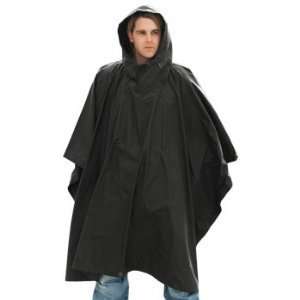 Brand New US Waterproof Hooded Ripstop Wet Festival Rain Poncho French 