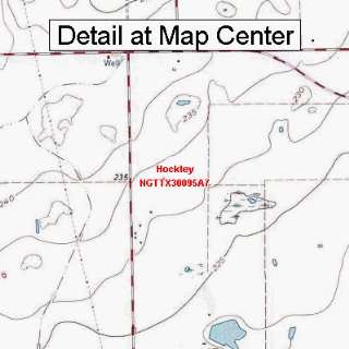   Quadrangle Map   Hockley, Texas (Folded/Waterproof)