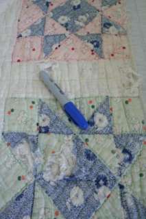   QUILT Wonderful BLUE CALICO Prints COUNTRY Colors NICE ONE  