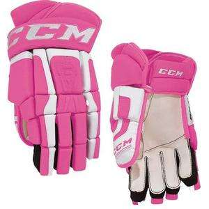 CCM U+06 Hockey Gloves   PINK/WHITE  