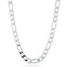 Bling Jewelry Mens Sterling Silver Figaro Chain Necklace 20 Gauge 220