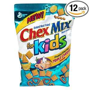 Chex Snack Mix for Kids, Funny Faces Triple Cheese Flavor, 8 Ounce 