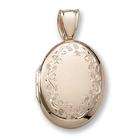   Gold Oval Locket, Solid 18k Yellow Gold, 5/8 x 3/4 in, height of