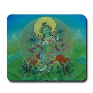    Green Tara Green tara Mousepad by 