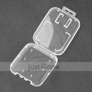 PCS Plastic Clear Memory Card Storage Case Holder Box Shell For TF 