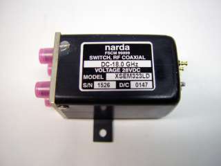 Narda XSEM323LD RF Coaxial Transfer Switch DC 18 GHz  