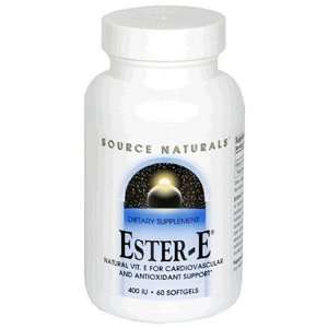  Source Naturals Ester E, 400IU, 60 Softgels Health 