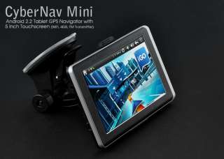 CyberNav Mini Android 2.2 Tablet GPS Sat Nav with 5 Inch Touchscreen 