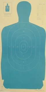   ANY 25 B 27 NRA POLICE SILHOUETTE PISTOL RIFLE SHOOTING TARGETS  