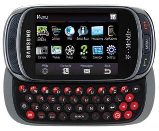 New Samsung SGH Gravity T669 3G GPS Qwerty Unlocked Cell Phone Black 