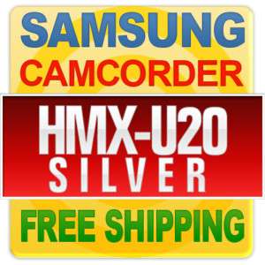 Samsung HMX U20 Full HD Camcorder (Silver) New 0036725303355  