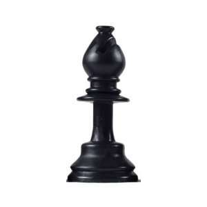    Quality Replacement Chess Piece   Black Bishop 2 3/4 Toys & Games