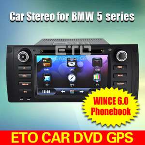 ETO Stereo for BMW X5 E53 M5 E39 Car DVD Player GPS Sat Nav Bluetooth 
