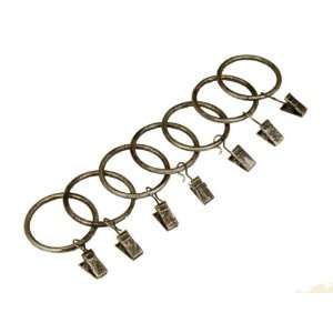  BCL Drapery Hardware 125CLAS Clip Rings for 1.25 Inch Diameter Rod 