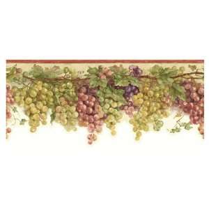 Sunworthy Grape Watercolor Wallpaper Border EB064101D  