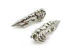 2pcs Men‘s strong scorpion spine warrior knight armour finger ring 