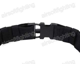 Tactical Load Bearing Cambat Duty Web Belt Black A  