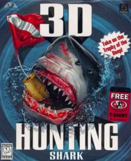 3D Hunting Shark + Manual PC CD deep sea hunting game  