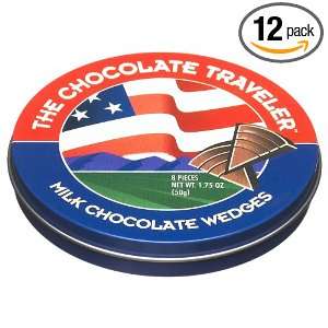 The Chocolate Traveler All American Milk Chocolate Wedges, 1.75 Ounce 