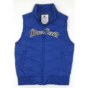    Duke Blue Devils Womens Blue Bubble Vest Jacket