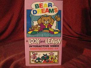 Bear Dreams A Look And Learn Video BRAND NEW VHS KIDS  