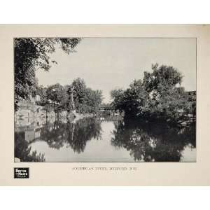  1903 Souhegan River Milford New Hampshire Bridge Print 
