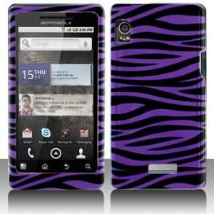  Motorola A955 DROID 2 Purple Black Zebra Case Cover 