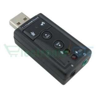   Channel 3D Virtual Audio Sound Card Adapter PC Fast Ship USA  