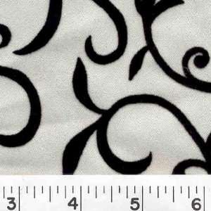  4648 Wide FLOCKED VERDIA   IVORY Fabric By The Yard 