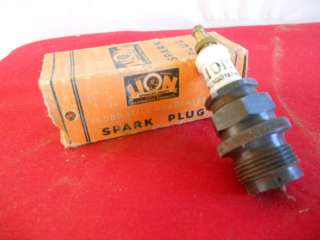 lion #1 vintage spark plug with box display  