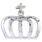 sabrina silver sterling silver flawless quality cross crown pendant 7
