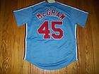 PHILLIES TUG MCGRAW COOPERSTOWN COLLECTION SHORT SLEEVE JERSEY MED 