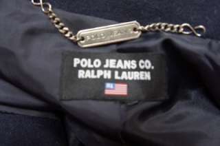 RALPH LAUREN Superb Navy Blue Wool Blazer Jacket L XL  