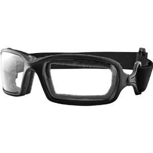 Bobster Fuel Photochromic Touring Motorcycle Goggles Eyewear   Black 