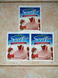 Lot of 3 Concord Foods STRAWBERRY SMOOTHIE MIX  