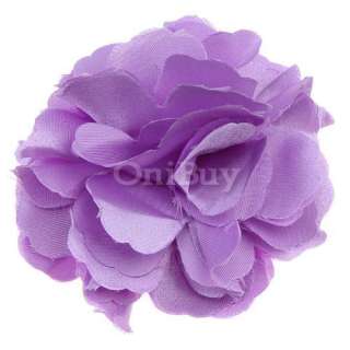 Lot Satin Peony Flower Wedding Crafts Clips Brooch Pin  