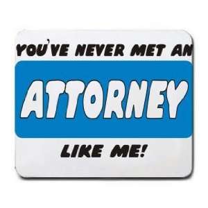    YOUVE NEVER MET AN ATTORNEY LIKE ME Mousepad