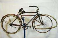   30s Motorbike style bicycle bike blue red 28 wooden rims  