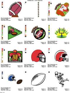 FOOTBALL V. 1 (4x4)   LD MACHINE EMBROIDERY DESIGNS  