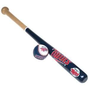   Minnesota Twins Wood Bat & Soft Strike Baseball Set