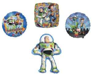 BUZZ Lightyear Woody TOY STORY (4) PARTY Balloons SET  