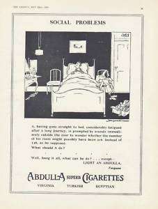 1930 ABDULLA Cigarette advertisement tobacco British ad advert 