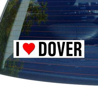 Graphics and More I Love Heart DOVER   Delaware Sticker   8 (width) X 