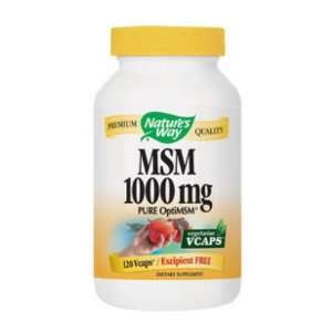  Natures Way  MSM 1000mg 120 Veggie Capsules Health 