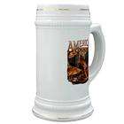 Artsmith Inc Stein (Glass Drink Mug Cup) American Country Boots And 