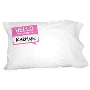  Kaitlyn Hello My Name Is Novelty Bedding Pillowcase Pillow 