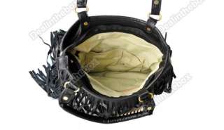   New Womens Fashion Punk Tassel Fringe Handbag Shoulder Bag 2 Color