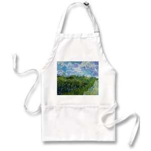 Green Wheat Fields By Vincent Van Gogh Apron