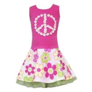   Sign Top with Floral Bottom Dress (3T)   S737091 